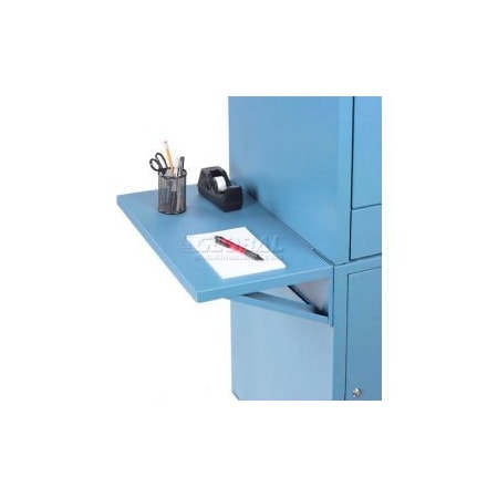 Global Equipment Set Of 2 Blue Side Shelves For Security Audio Visual Cart 237368-BL